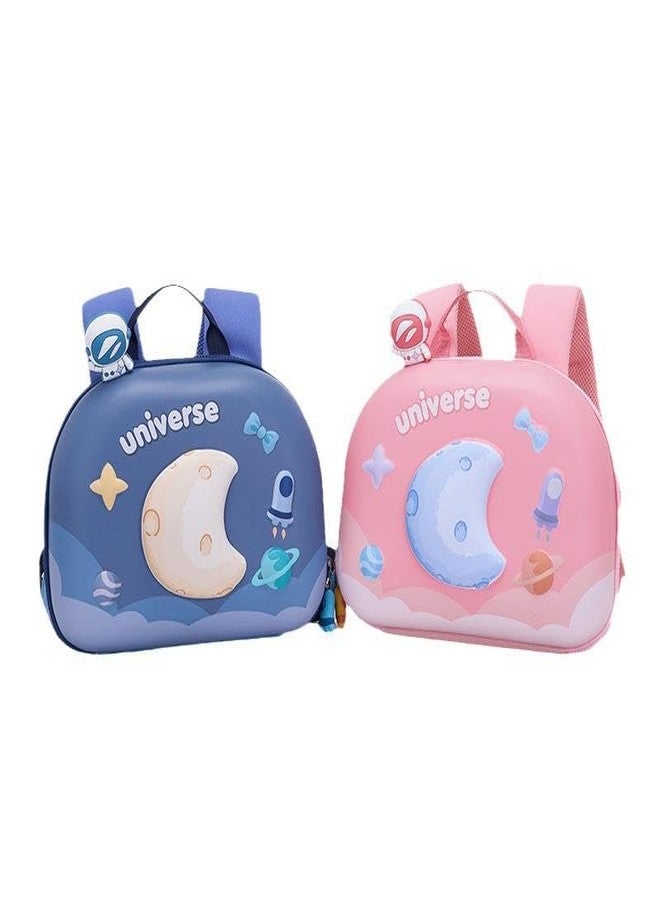 SID MAGIC Kids Backpack for Girls & Boys - Lightweight Toddler School Bag | Cute 3D Moon & Universe Design | Waterproof, Comfortable, Adjustable Straps - Ideal for Preschool & Daycare (Cosmic Pink) - Image 5